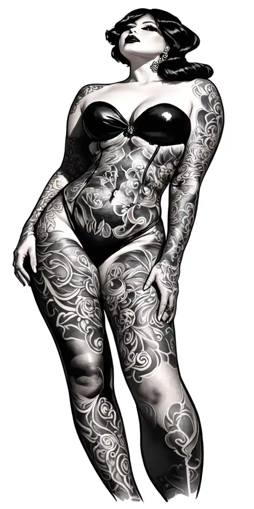 crossdressing,sissy,submissive,latex tattoo design idea