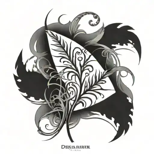 the word dreamer and using cornstalks and beanstalks  tattoo design idea