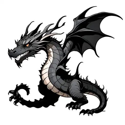 Dragon Wrapped Around Arm tattoo design idea