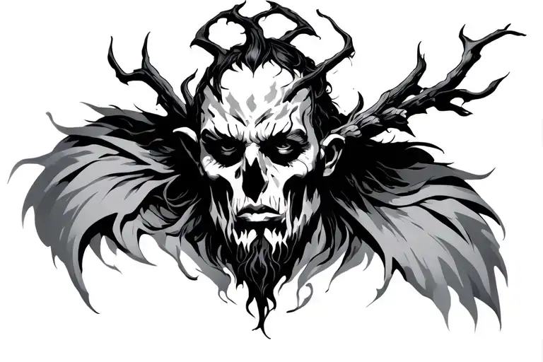 greek mythology underworld Hades tattoo design idea