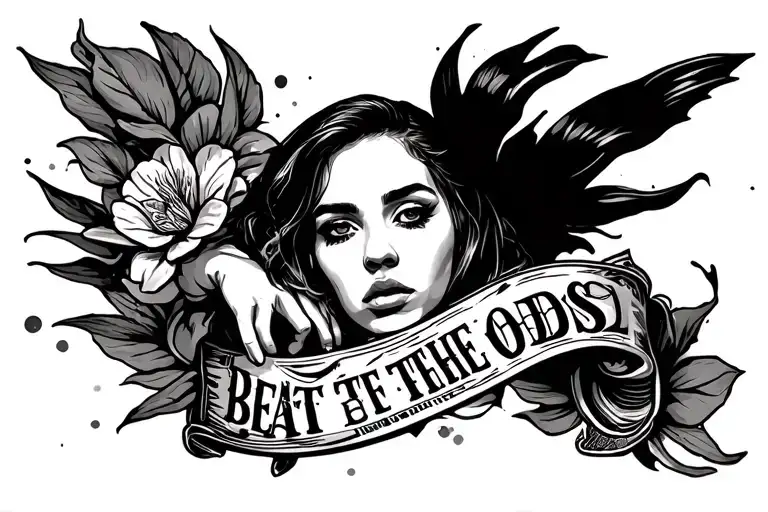 beat the odds tattoo design idea