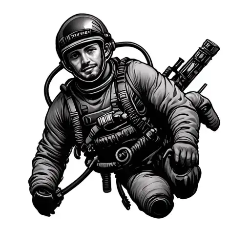 Rescue Swimmer tattoo design idea