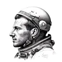 Yuri Gagarin tattoo design idea