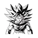 Goku super saiyan tattoo design idea