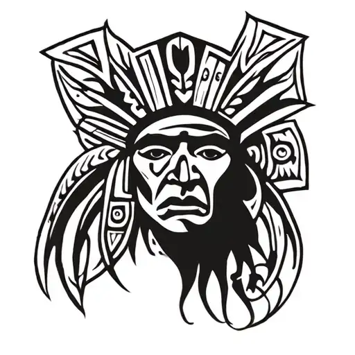 Puerto Rican Taino tribal design inspired with deep meaning tattoo design idea