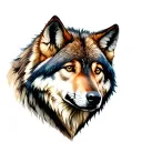 wolf tattoo design idea
