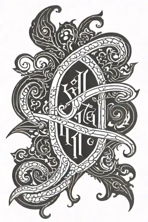 Kali name written tattoo design idea