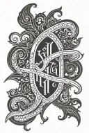 Kali name written tattoo design idea