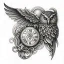 Hand tattoo to finish off my full greek mythology arm sleeve I have zeus and meduse and athena and her owl tattoo design idea