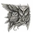 Hand tattoo to finish off my full greek mythology arm sleeve I have zeus and meduse and athena and her owl tattoo design idea