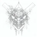 Hextech Arcane tattoo design idea