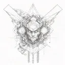 Hextech Arcane tattoo design idea