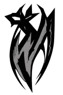  8-pointed chaos star with spear-like arrow tips wrap tattoo design idea