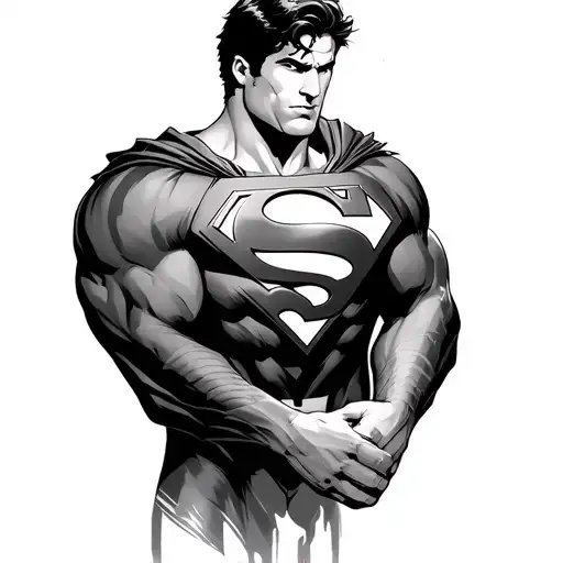 Superman tattoo design idea