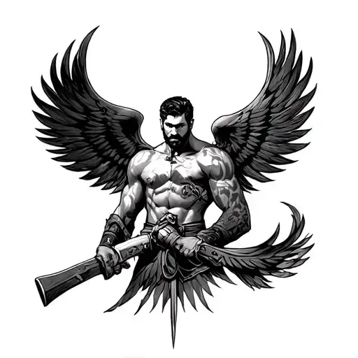 The hard life of the Russian hero on the arm tattoo design idea