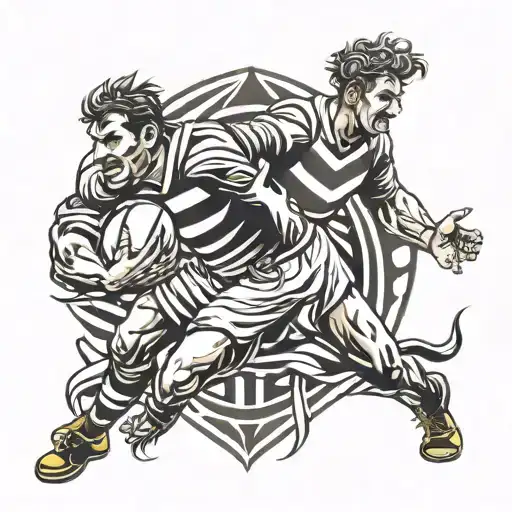rugby + basque + tribal tattoo tattoo design idea