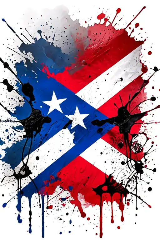 Puerto Rico flag/cultural items tattoo design idea