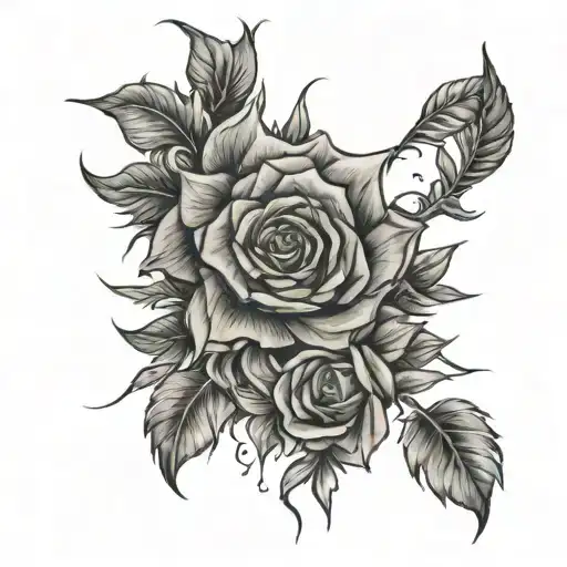 With pain comes strength inspired tattoo design idea