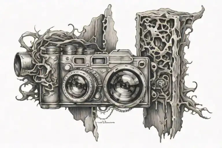 lost soul searching tattoo design idea