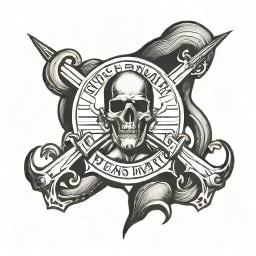 logo force sous-marine francaise tattoo design idea