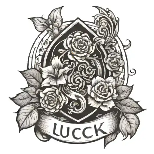 luck, healing, growth ,abuse tattoo design idea