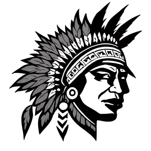 Chicano Aztec tattoo design idea