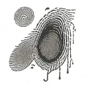 2 thumb print tattoo design idea