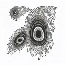 2 thumb print tattoo design idea