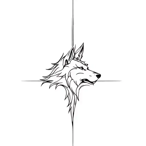 Fenrir tattoo design idea