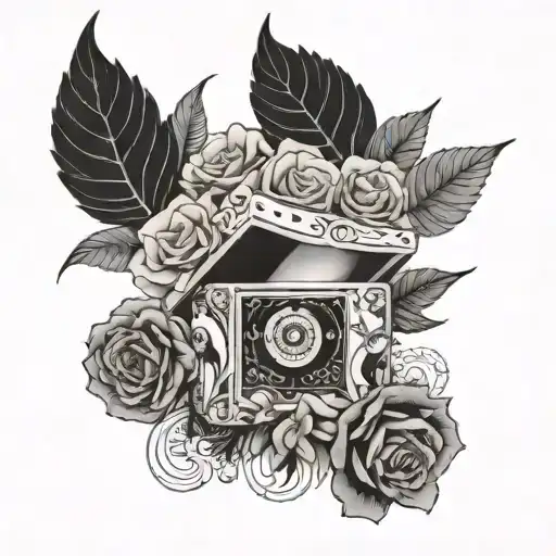 the 1975 box tattoo design idea