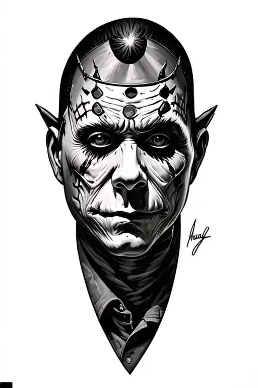 freddy kruger long sleeve tattoo design idea