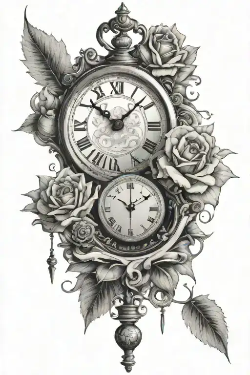 Dali Clock tattoo design idea