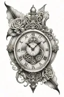 Dali Clock tattoo design idea