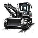 Bulldozer tattoo design idea
