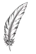 an eagle feather tattoo design idea