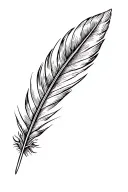 an eagle feather tattoo design idea