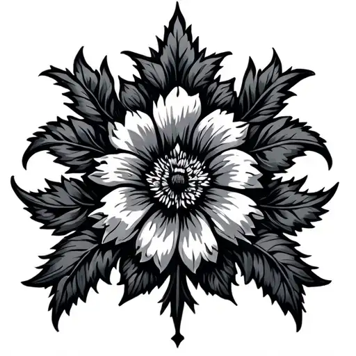 Black clover tattoo design idea