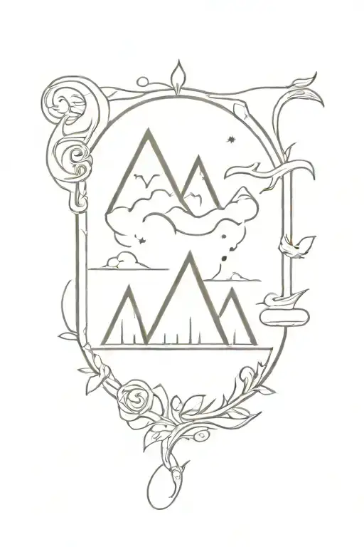 fantasy bookish theme tattoo design idea
