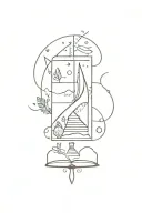 fantasy bookish theme tattoo design idea