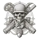 infantry army unit4 engineer tattoo design idea