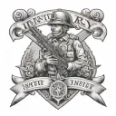 infantry army unit4 engineer tattoo design idea