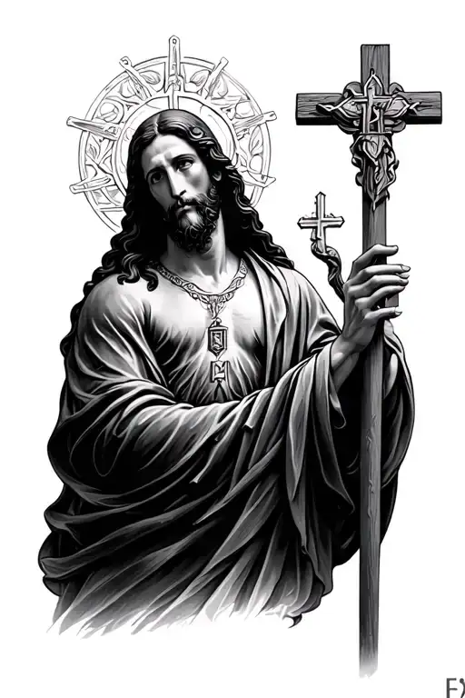Ave Christus Rex tattoo design idea