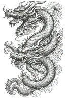 chines Dragon small tattoo design idea