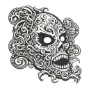 ghost face tattoo tattoo design idea