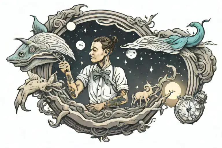 Do not go gentle into that good night tattoo design idea