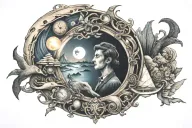 Do not go gentle into that good night tattoo design idea