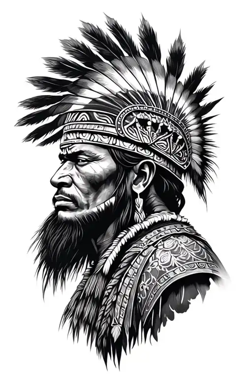 Zulu warrior tattoo design idea