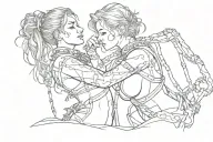 lesbian bondage BDSM all tattoo design idea