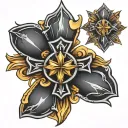 maltese cross tattoo design idea
