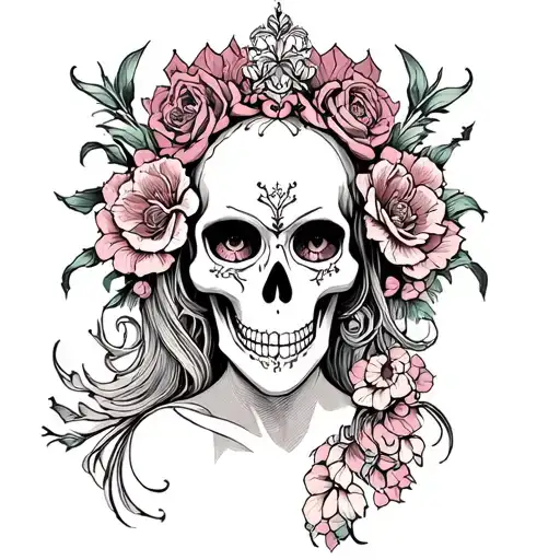 Death empress tattoo design idea